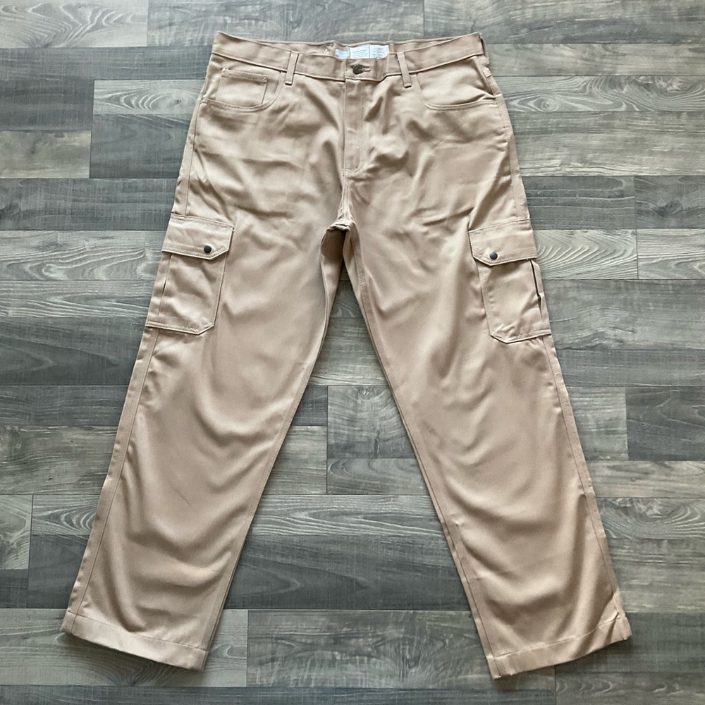38x33 NWT LAPCO FR Work Cargo Protect 300 Twill Pants Men’s Khaki Tan